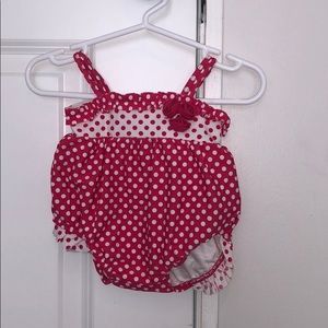 Dark PINK (not red) Swim Suit Size:0-3